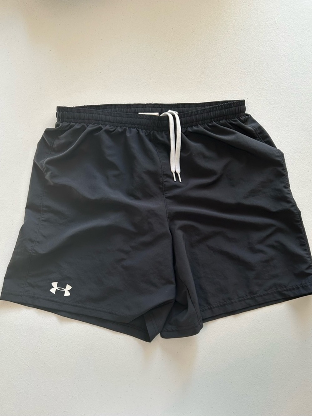 Under Armour Men's Lined Performance Shorts - Black - Size Medium